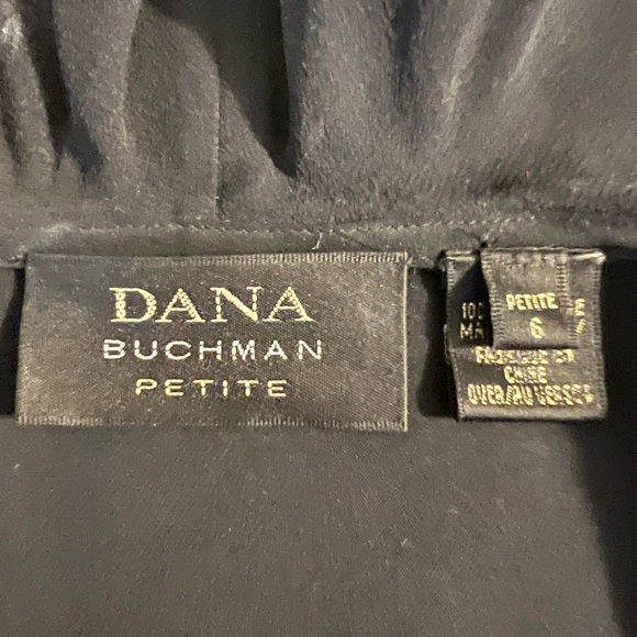 Dana Buchman Black Wrap Blouse Size: 6 Petite MSRP: $125.00 - Picture 5 of 6